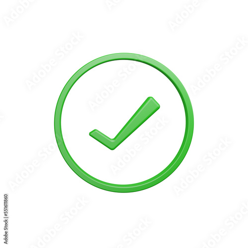 Free Download Right tick 3D render - GFXLoad