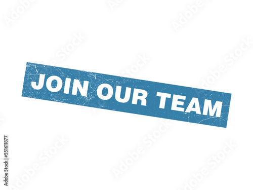 join our team stamp grunge icon vector template