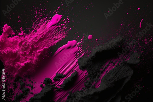 Wallpaper Mural abstract background made of color vantablack defeating magenta,Generative AI. Torontodigital.ca