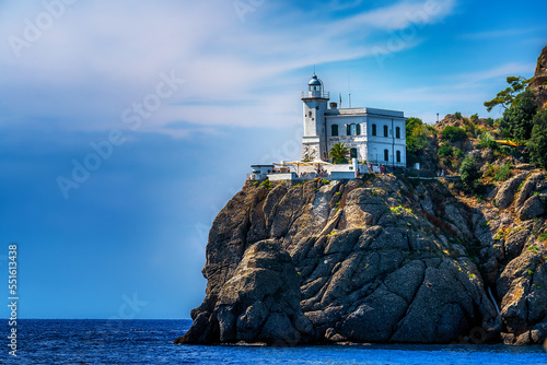 Bild auf Leinwand Leuchtturm von Portofino
