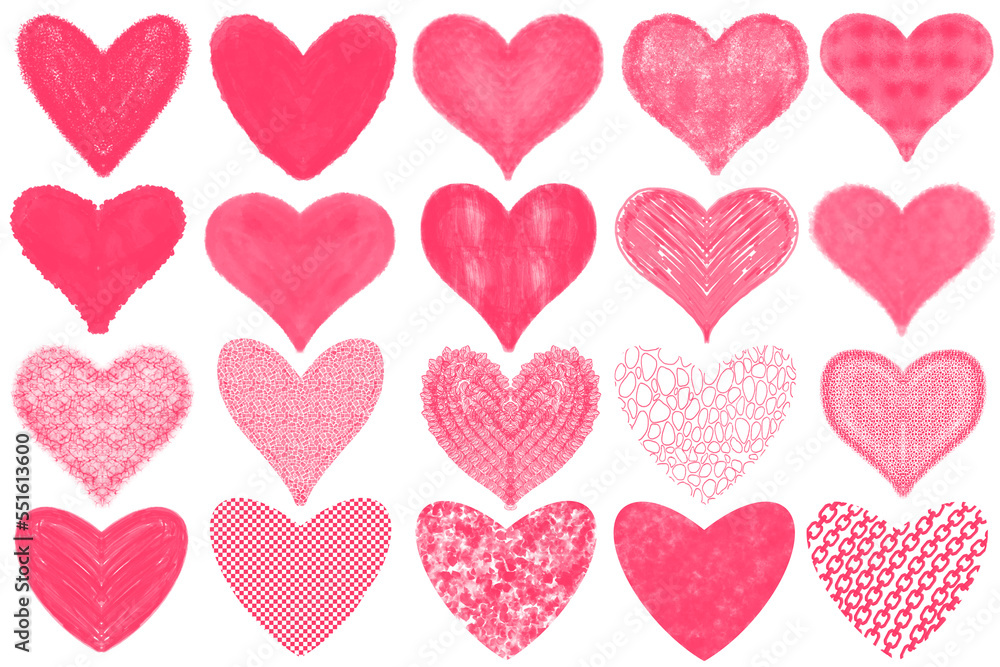 pattern with heart pattern with heart