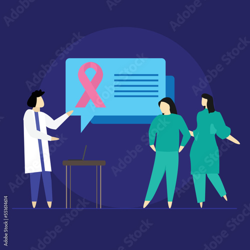 World Cancer Day concept, Public Awareness about Cancer Disease, Women holding purple awareness ribbon
