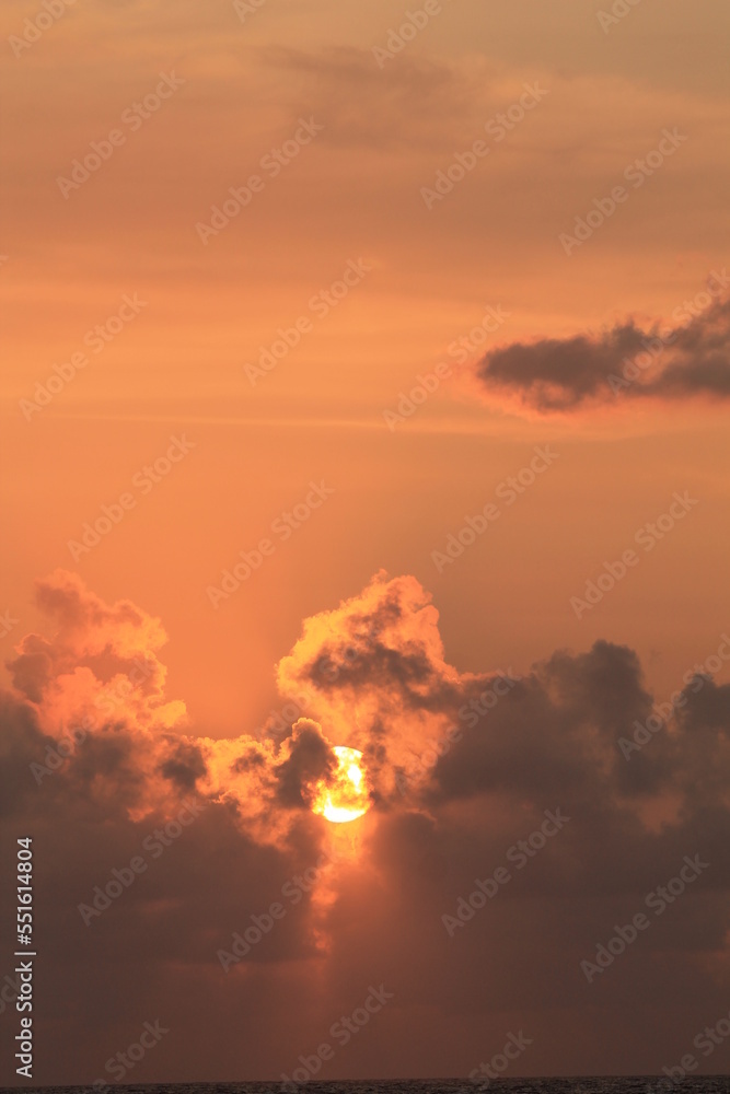 Naklejka premium Sunset