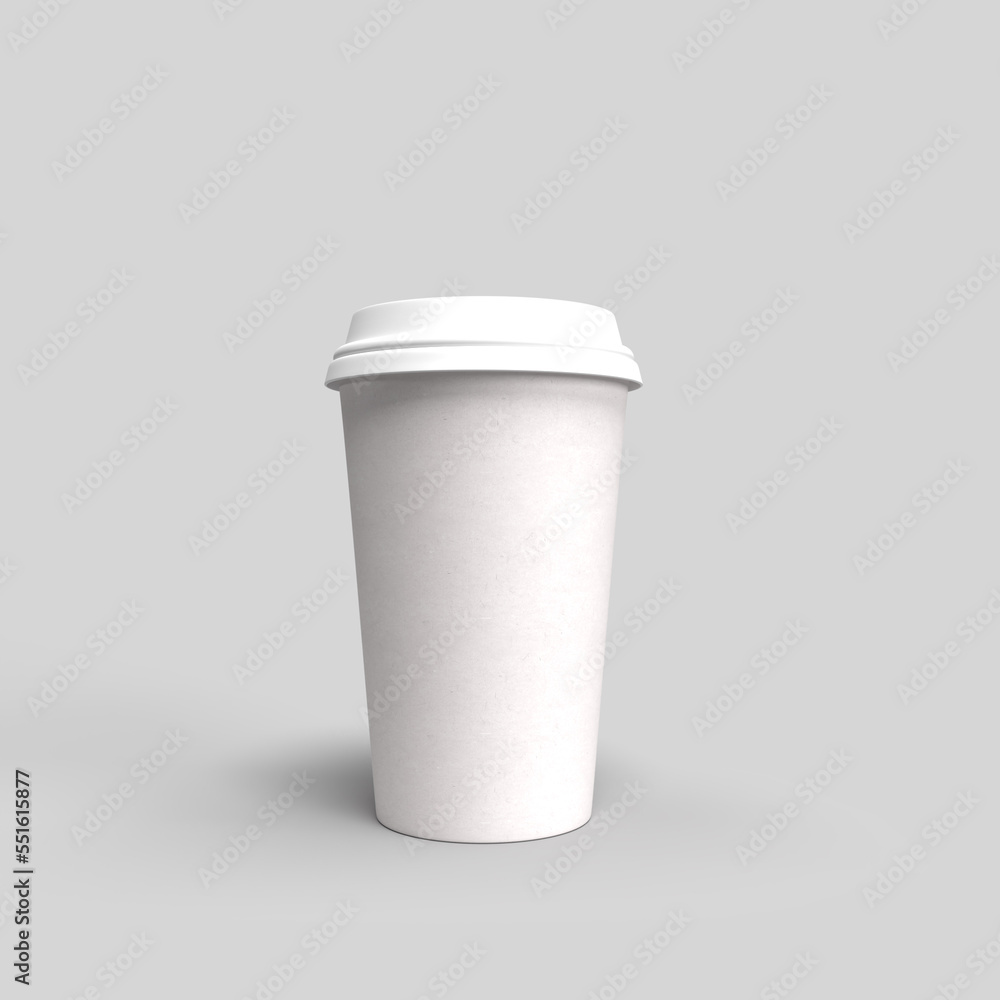 Coffee cup mockup isolated 3d illustration Coffee cup mockup isolated 3d illustration