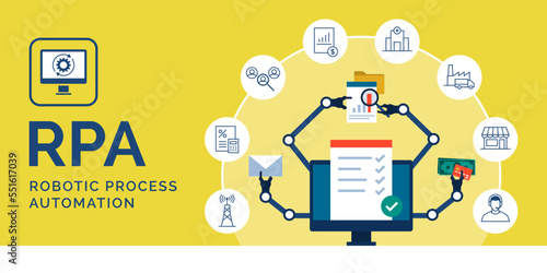 RPA robotic process automation concept