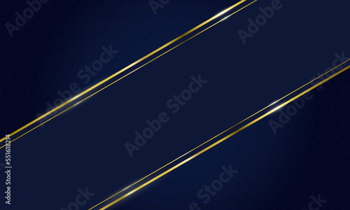 ラグジュアリーな雰囲気の斜めのゴールド線、リボン