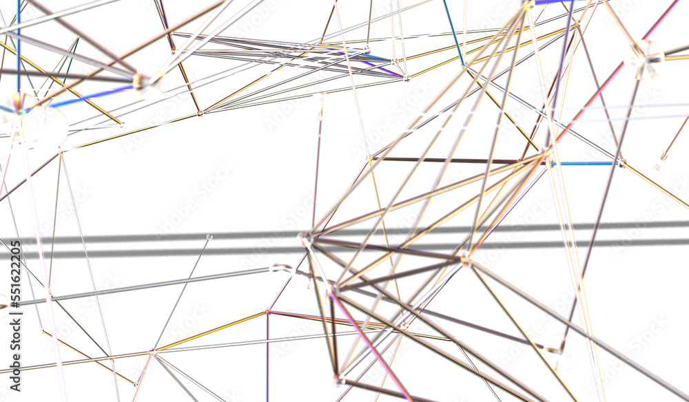 Obraz premium network structure - abstract design connection