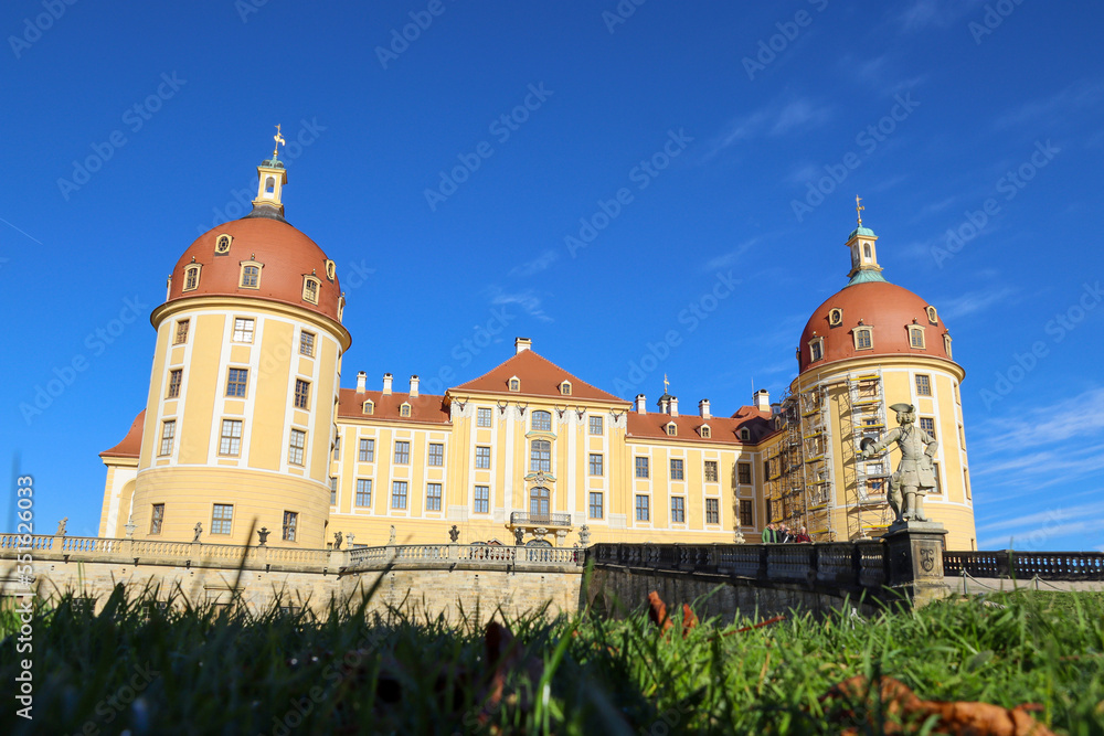 The famous Castle Moritzburg in Saxony Germany