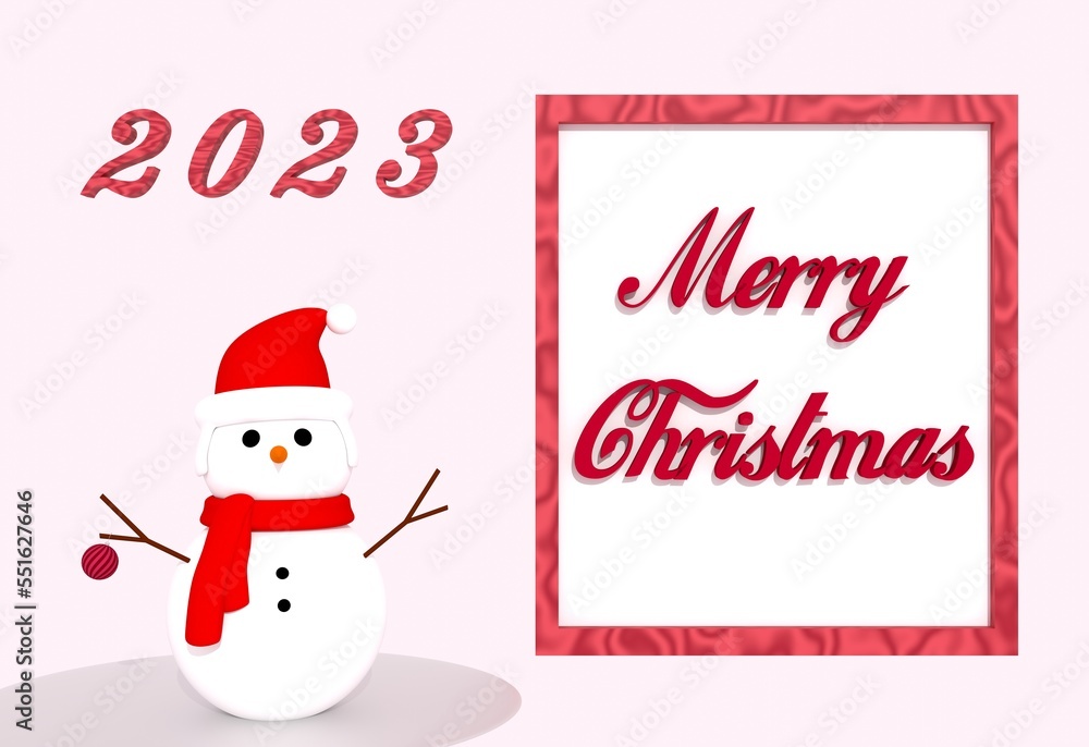 Snowman Christmas Card, Red Santa Snowman Hat, Christmas Hat, Winter Christmas Snowflake Frame, Red Background, New Year, Winter Holidays Snowman Christmas Card, Red Santa Snowman Hat, Christmas Hat, Winter Christmas Snowflake Frame, Red Background, New Year, Winter Holidays