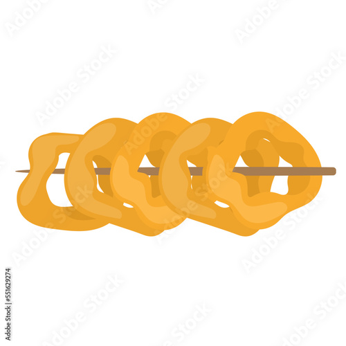 Picarones pumpkin donuts, dessert, latin american cuisine. Traditional food