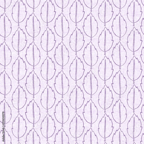 Gender neutral purple botanical foliage seamless raster background. Simple whimsical 2 tone pattern. Kids floral nursery wallpaper or scandi all over print.