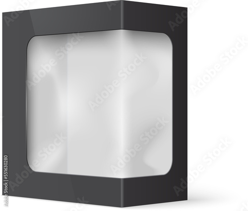 Product package box with window