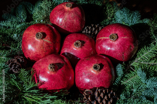 Christmas Pomegranate Wreath