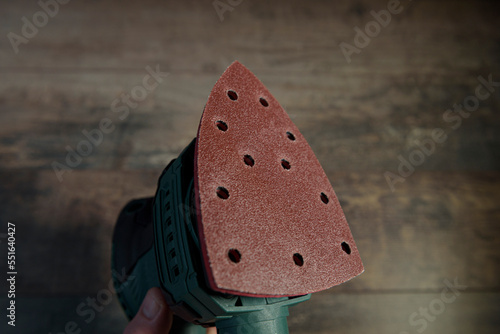 Photos New sanding paper attachment for handheld electric sander