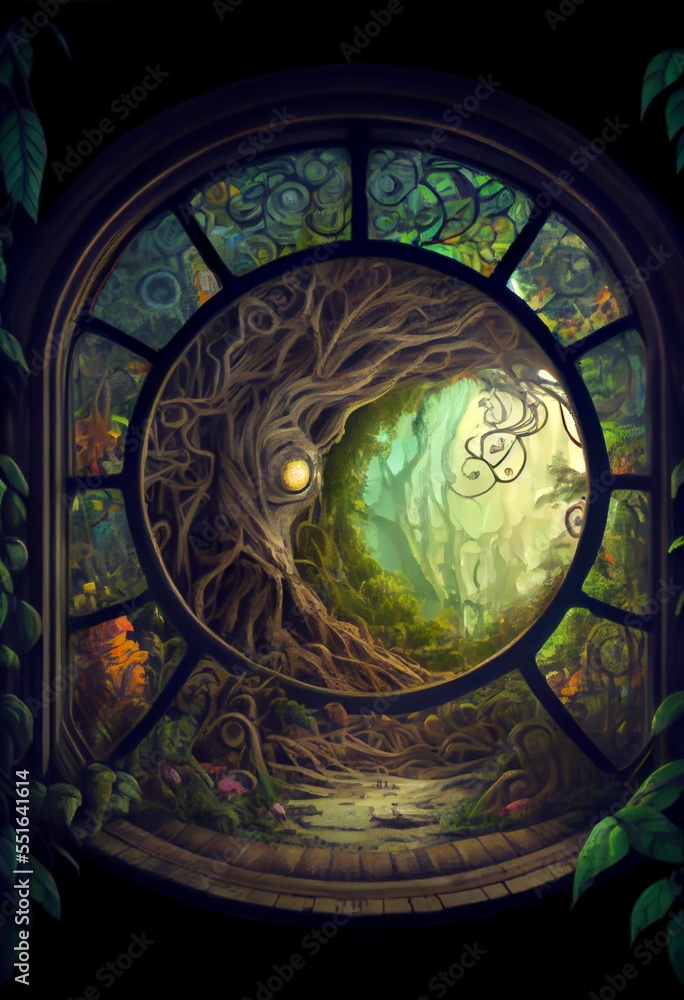 Obraz premium Generative AI render of a fantasy landscape