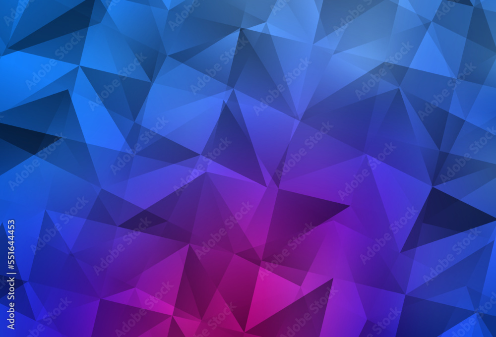 Light Pink, Blue vector polygonal background. Light Pink, Blue vector polygonal background.