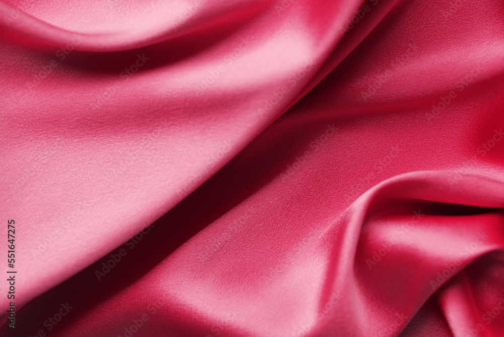 Viva Magenta silk background texture, abstract pattern for design. Sample of the New Fashion color palette. Viva Magenta silk background texture, abstract pattern for design. Sample of the New Fashion color palette.