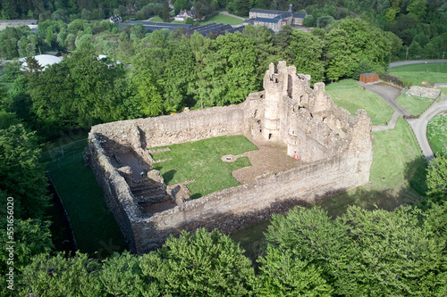 Aerial photo of Balvenie castle photo