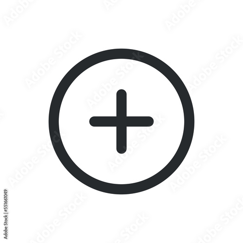 Add icon, plus icon,simple illustration