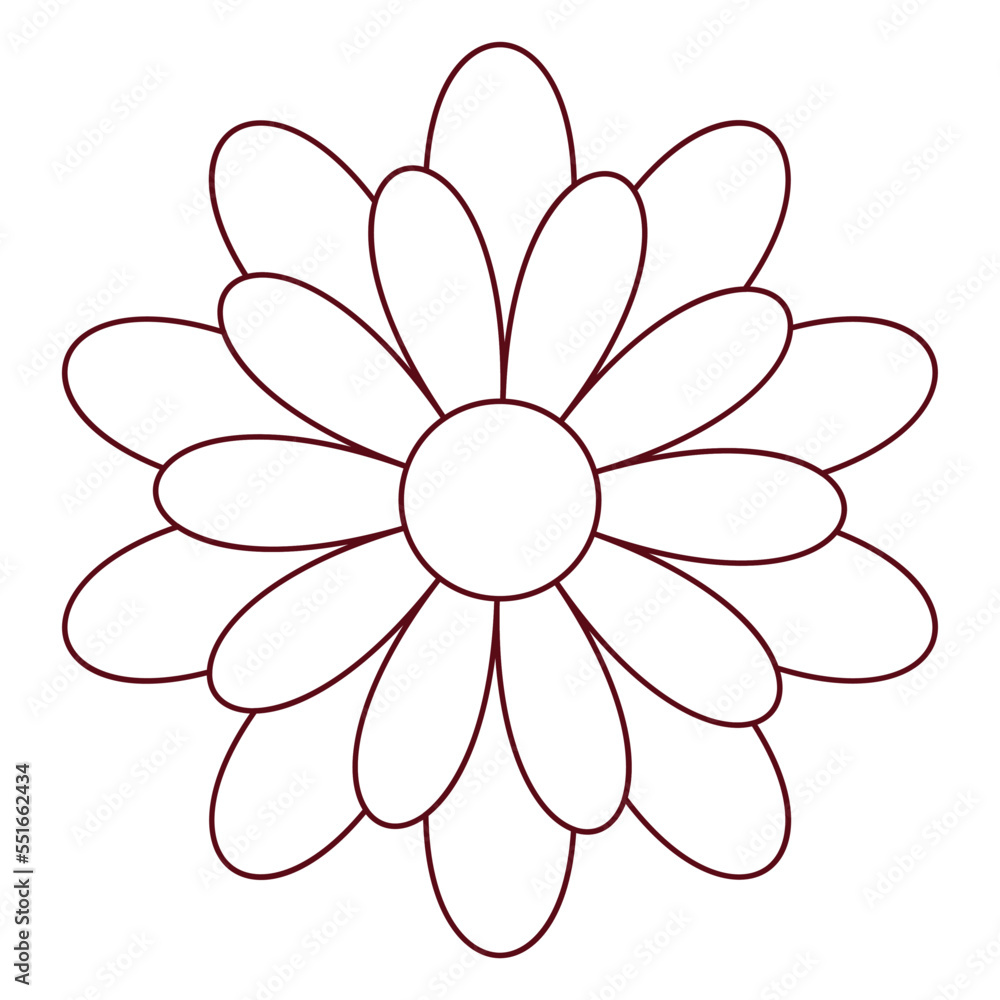 Isolated asian flower outline icon Vector illustration Isolated asian flower outline icon Vector illustration