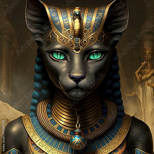Ancient Egyptian goddess Ba...