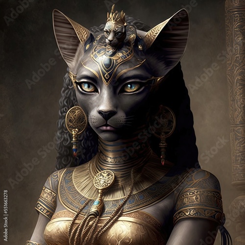 Ancient Egyptian goddess Ba...