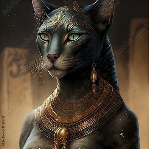 Ancient Egyptian goddess Ba...