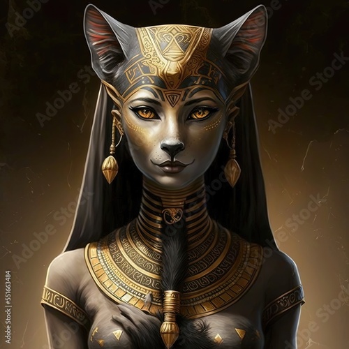 Ancient Egyptian goddess Ba...