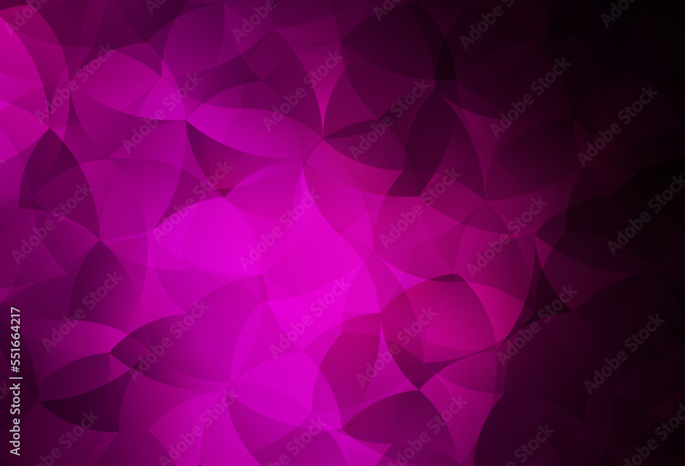 Fototapeta premium Dark Pink vector pattern with random forms.