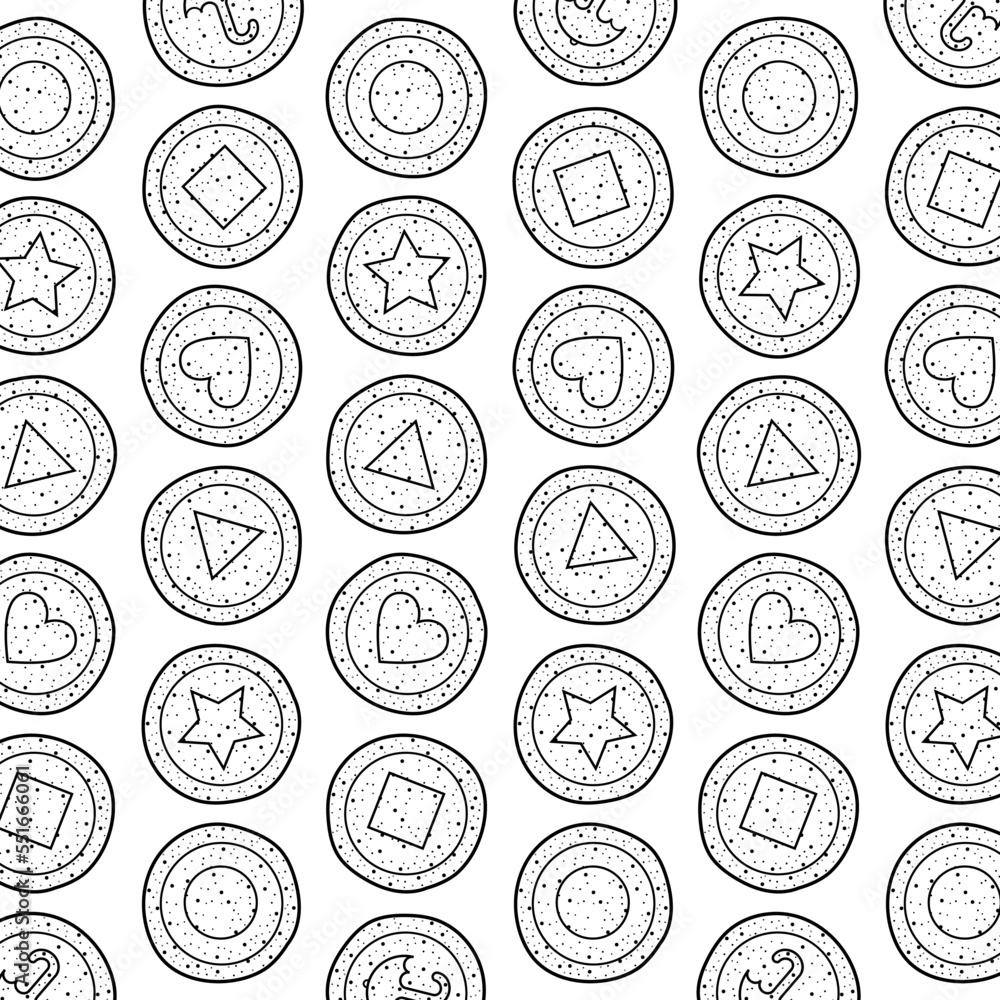 set of Korean Dalgona candy shapes sketch for coloring set of Korean Dalgona candy shapes sketch for coloring