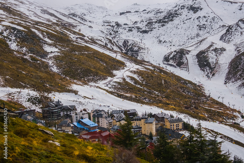 Snow-capped mountains of Sierra Nevada, Granada, Andalusia