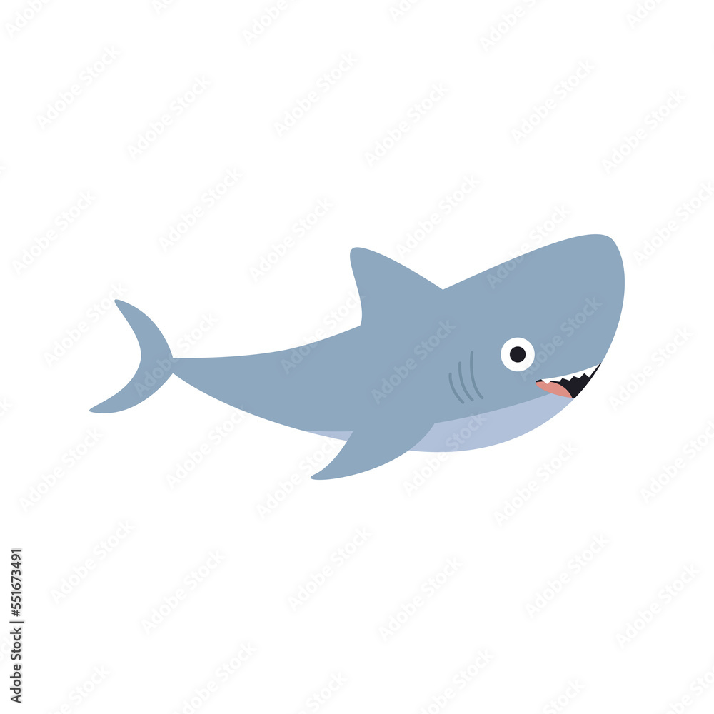 Shark kid vector illustration isolated on transparent png Shark kid vector illustration isolated on transparent png
