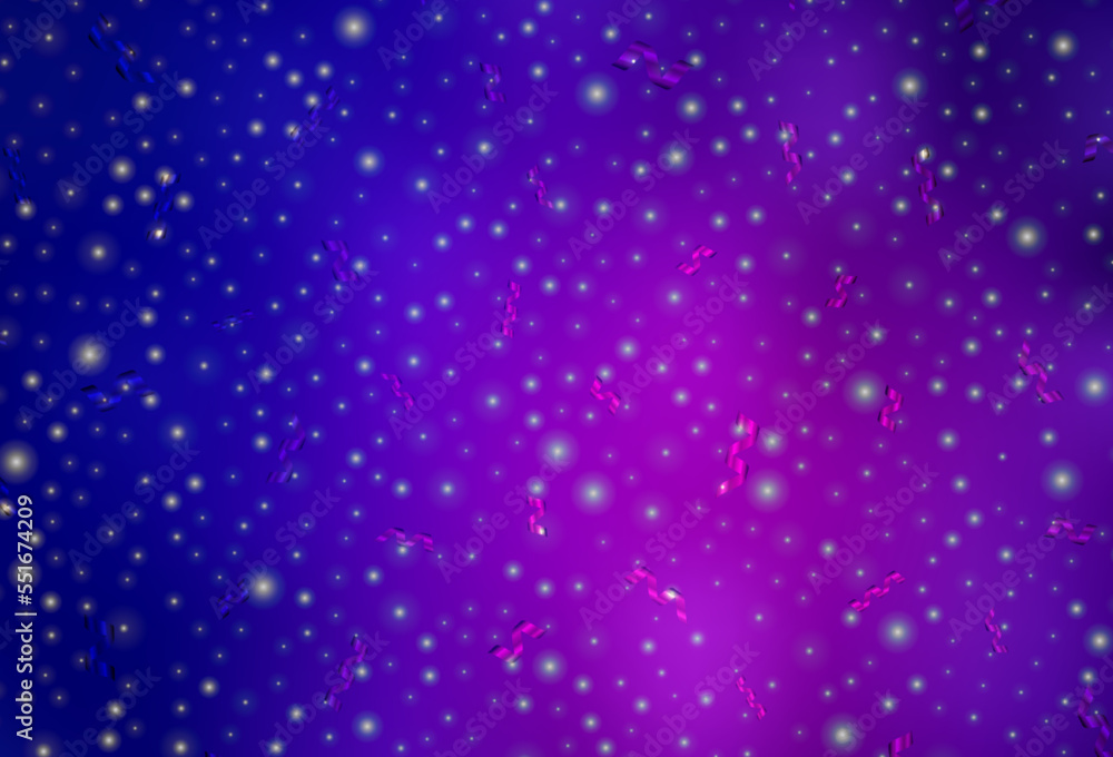 Dark Purple, Pink vector pattern in Christmas style.