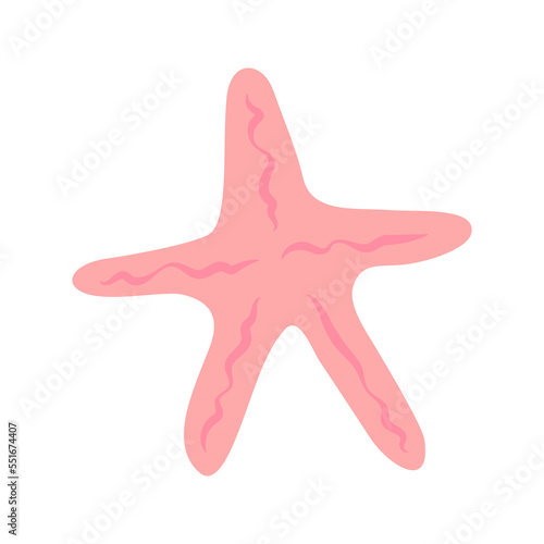 Starfish kid vector illustration isolated on transparent png