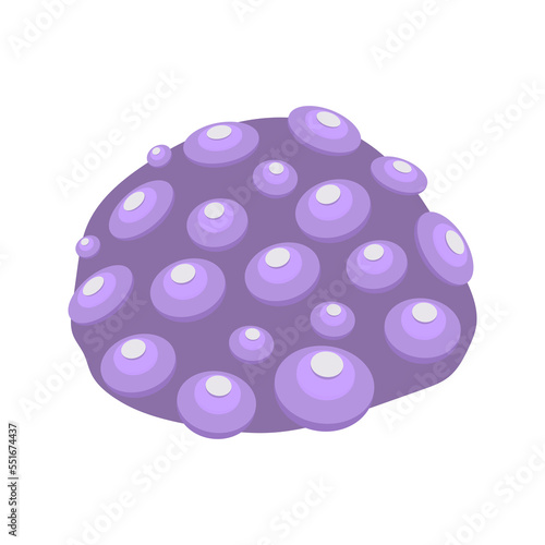 Coral reef kid vector illustration isolated on transparent png