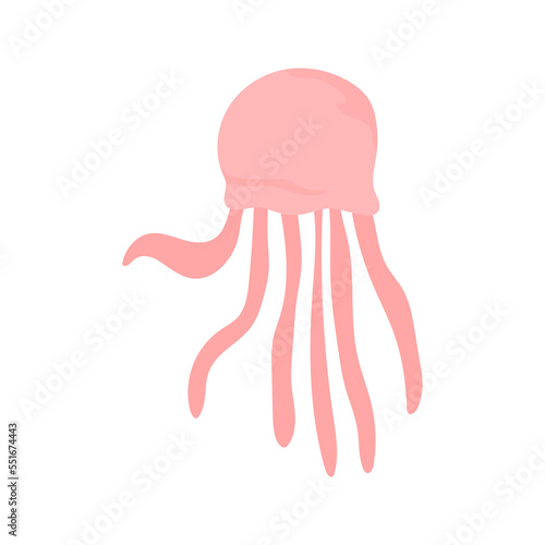 Jellyfish kid vector illustration isolated on transparent png