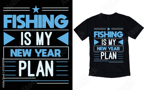 Happy New Year Typography T-shirt