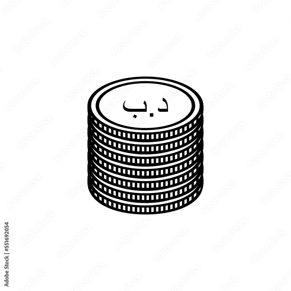 Bahrain Currency Icon Symbol, Bahraini Dinar, BHD Sign. Vector Illustration Bahrain Currency Icon Symbol, Bahraini Dinar, BHD Sign. Vector Illustration