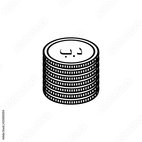 Bahrain Currency Icon Symbol, Bahraini Dinar, BHD Sign. Vector Illustration