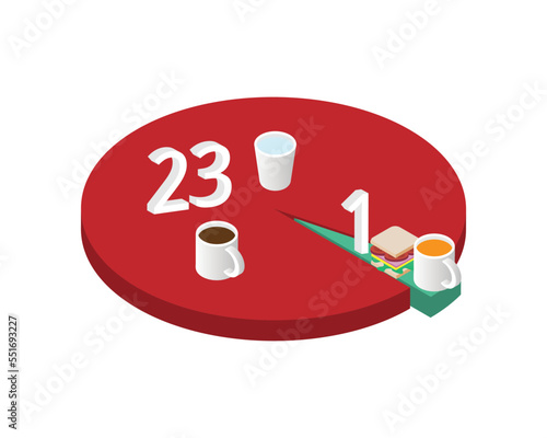 Intermittent Fasting or IF plan of 23-1 diet method