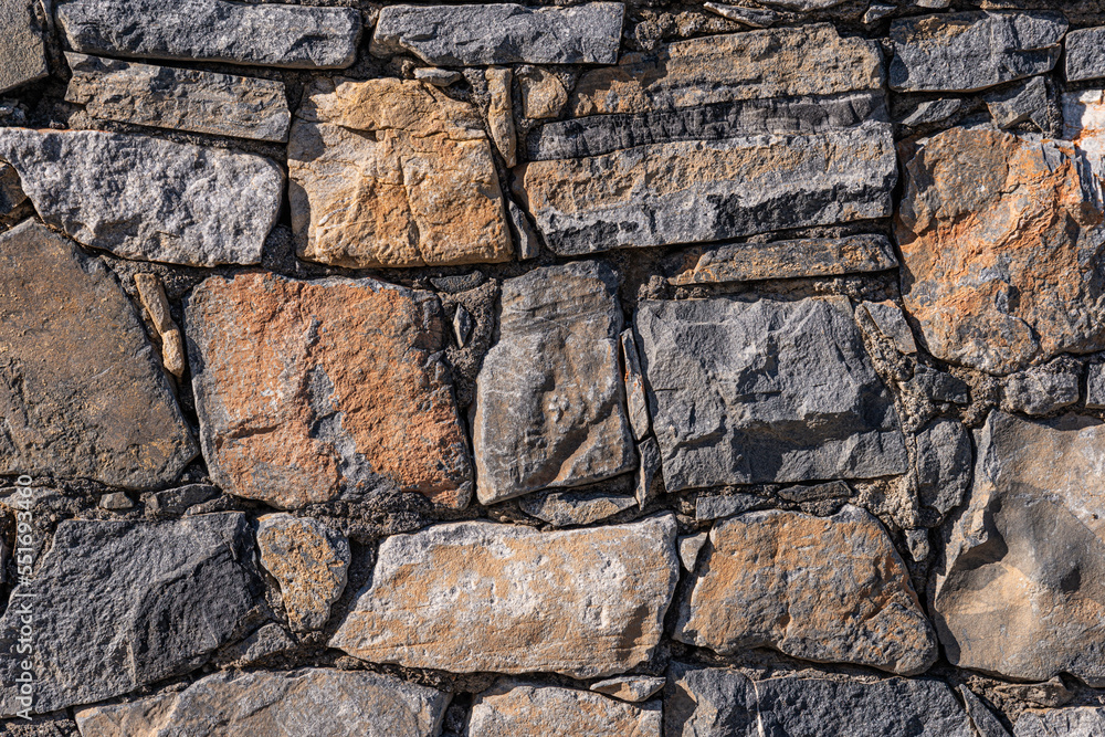 Fototapeta premium Grunge relief granite rock structure background texture.
