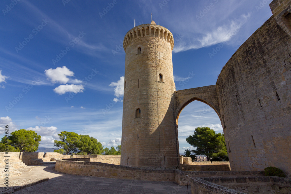 Bellver castle in Palma de Mallorca (Spain)