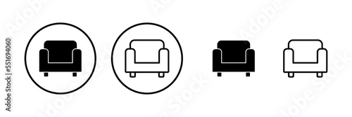 Sofa icon vector illustration. sofa sign and symbol. furniture icon