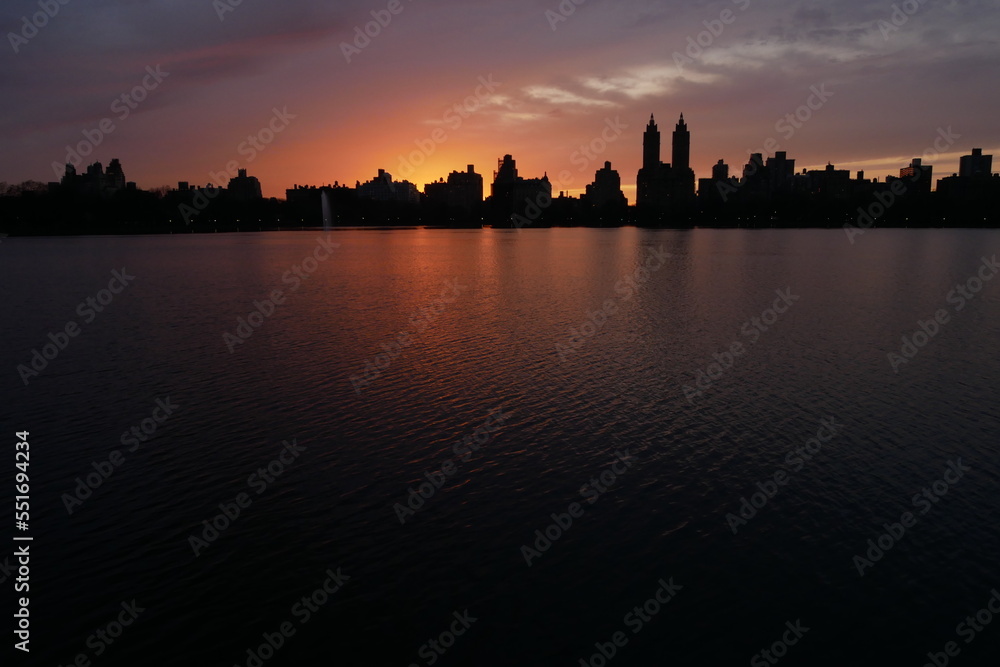 Atardecer desde Central Park, NYC Atardecer desde Central Park, NYC