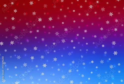 Light Blue, Red vector backdrop in holiday style.