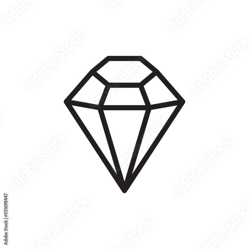 Diamond icon vector logo design template
