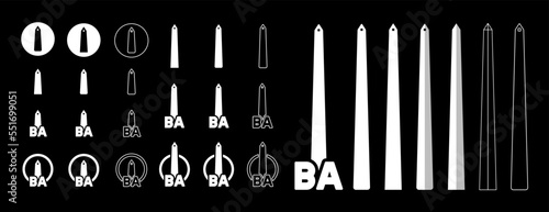 Obelisk Argentina, Obelisco Buenos Aires, BA logo icon, CABA symbol, vector, vectors, vectorial, isolated  photo