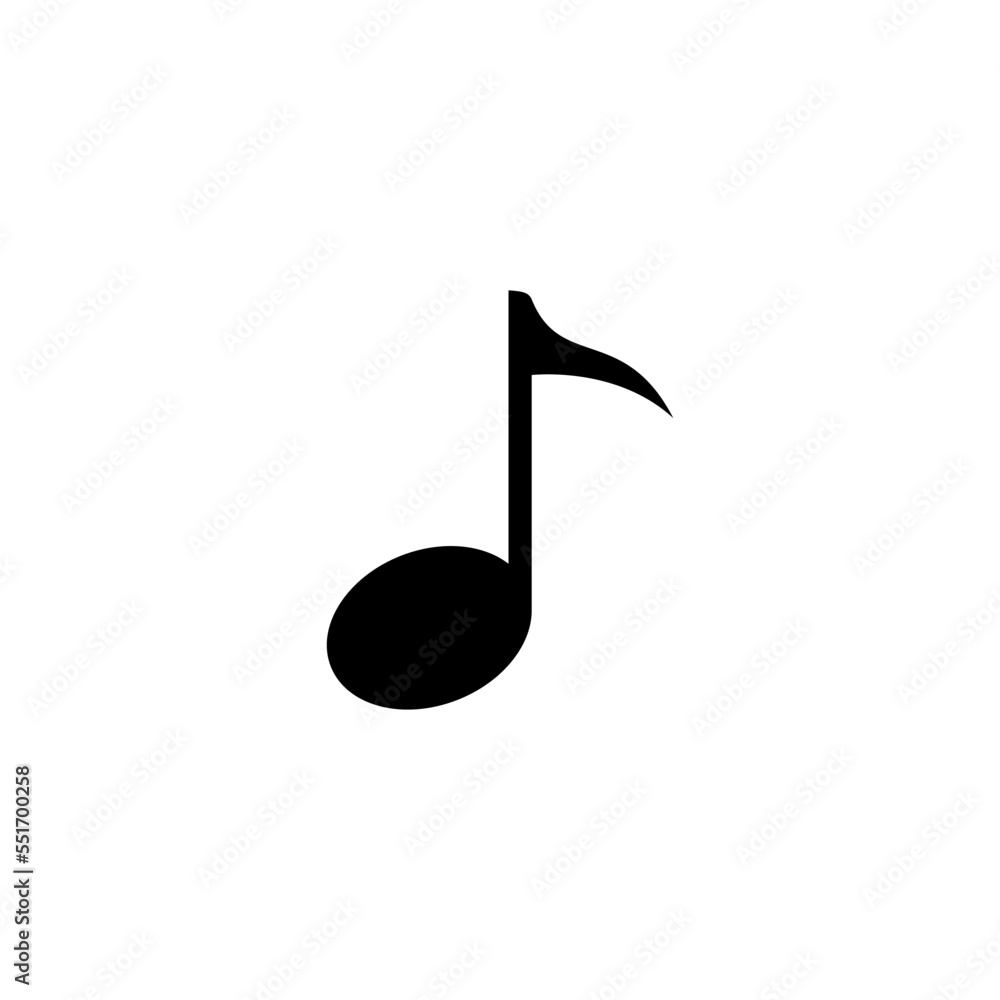 Music not icon vector logo design template Music not icon vector logo design template