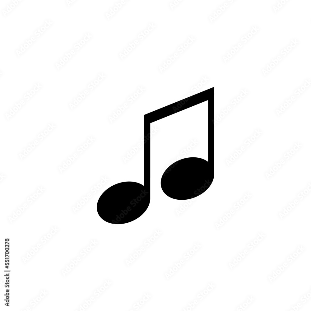 Music not icon vector logo design template Music not icon vector logo design template