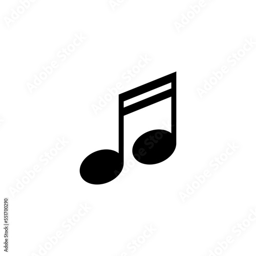 Music not icon vector logo design template